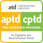 yellow and green ATD recertification logo